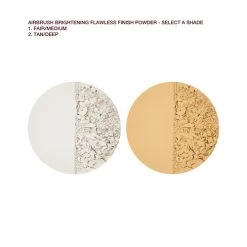 AIRBRUSH FLAWLESS BRIGHTEN & SET KIT -Fashion Cosmetics Shop BAFF Labelled swatch