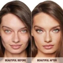LIGHT WONDER -Fashion Cosmetics Shop CHARLOTTE TILBURY MAGIC FOUNDATION MODEL BEFORE AFTER SHADE 6