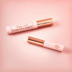 TRAVEL SIZE PILLOW TALK PUSH UP LASHES! MASCARA -Fashion Cosmetics Shop FLATLAY DUO PT PUSHUP MASCARA TRAVEL SIZE