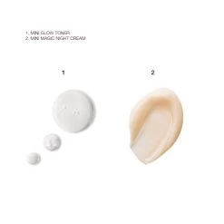 CHARLOTTE’S NIGHT-TIME GLOWING SKIN DUO -Fashion Cosmetics Shop GlowToner NC MINI Bundle Swatch