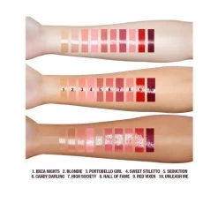 LIP LUSTRE -Fashion Cosmetics Shop LIP LUSTRE ARM SWATCHES 1