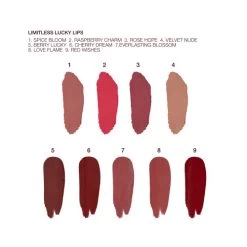 LIMITLESS LUCKY LIPS DUO 8 LIMITLESS LUCKY LIPS DUO -Fashion Cosmetics Shop LLL Labelled Swatch