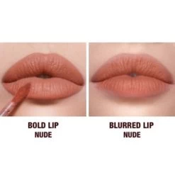 NEW! AIRBRUSH FLAWLESS LIP BLUR -Fashion Cosmetics Shop NUDE BEFORE AFTER BLURRED EDGE 1