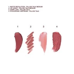 NEW! PILLOW TALK LIP WARDROBE -Fashion Cosmetics Shop PT LIP WARDROBE SWATCH 1