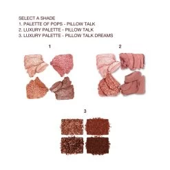 PILLOW TALK MAKEUP SECRETS -Fashion Cosmetics Shop PT Palette Swatches
